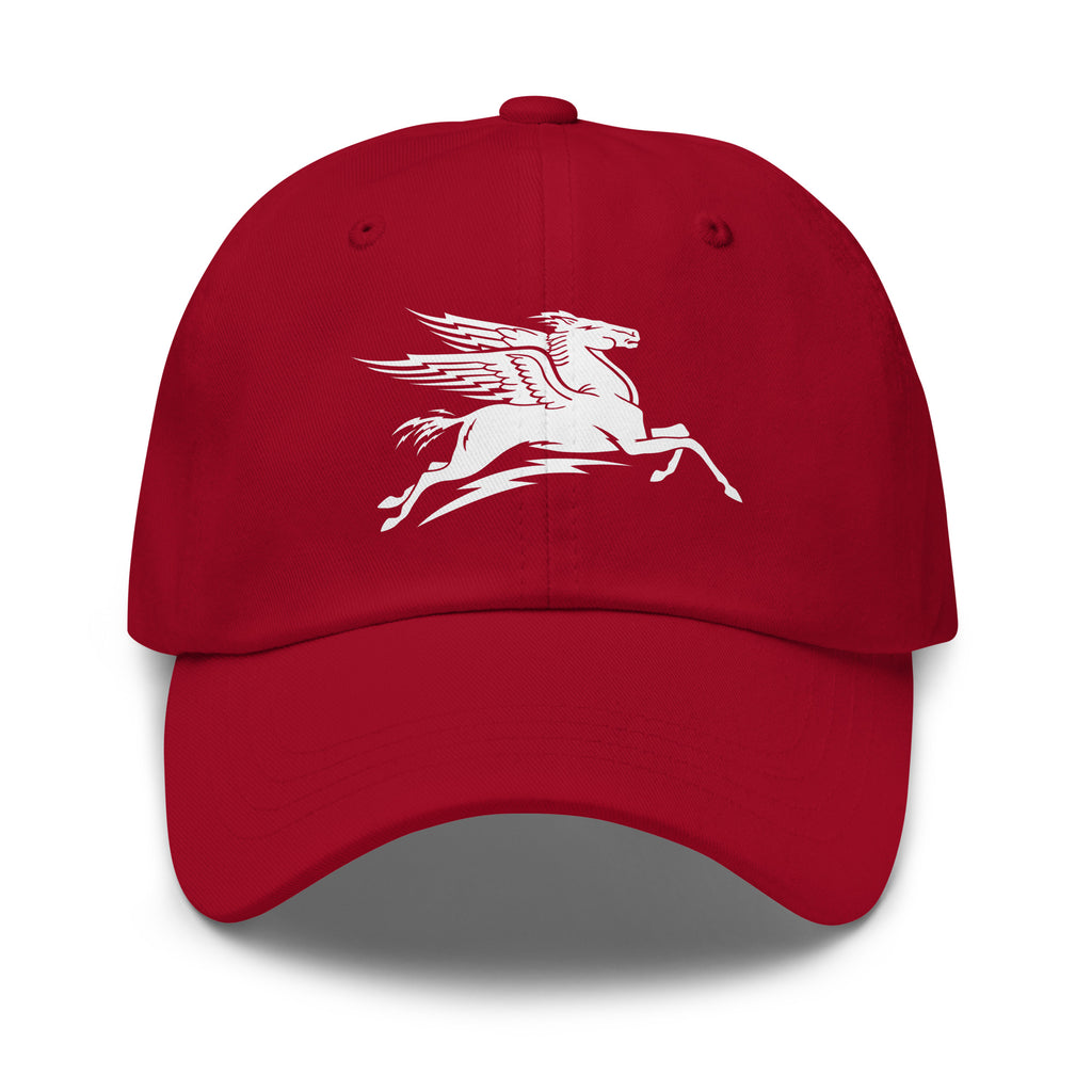 Cranberry Electric Pegasus Dad Hat